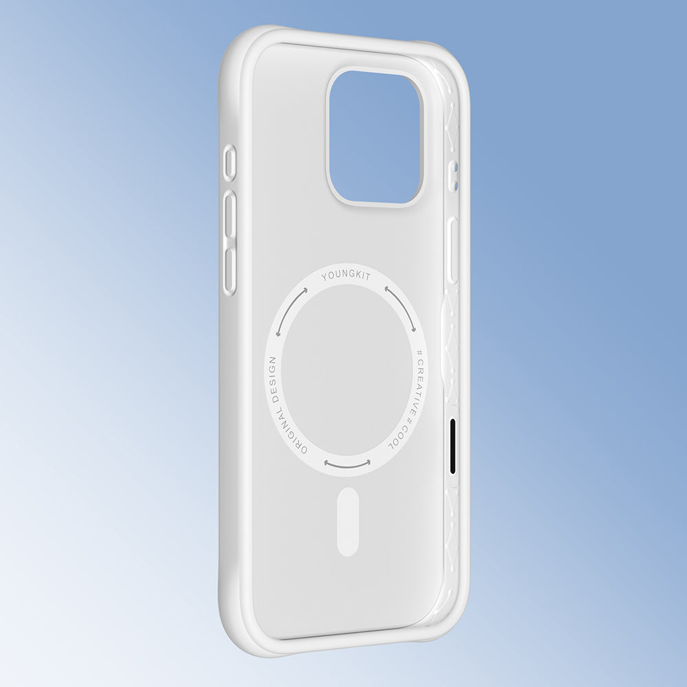 Youngkit Macaroon Serisi iPhone 16 Pro Max Kılıf M-safe Şarj Özellikli Telefon Kılıfı