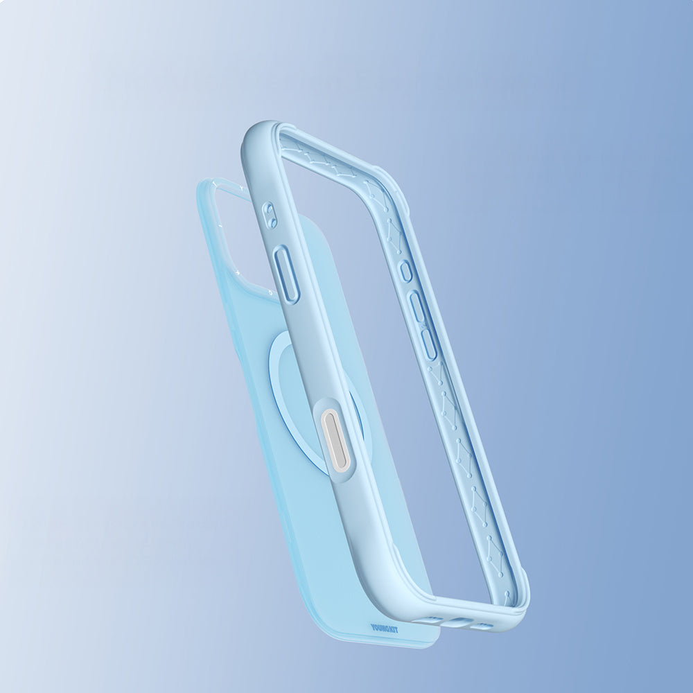 Youngkit Macaroon Serisi iPhone 16 Pro Max Kılıf M-safe Şarj Özellikli Telefon Kılıfı
