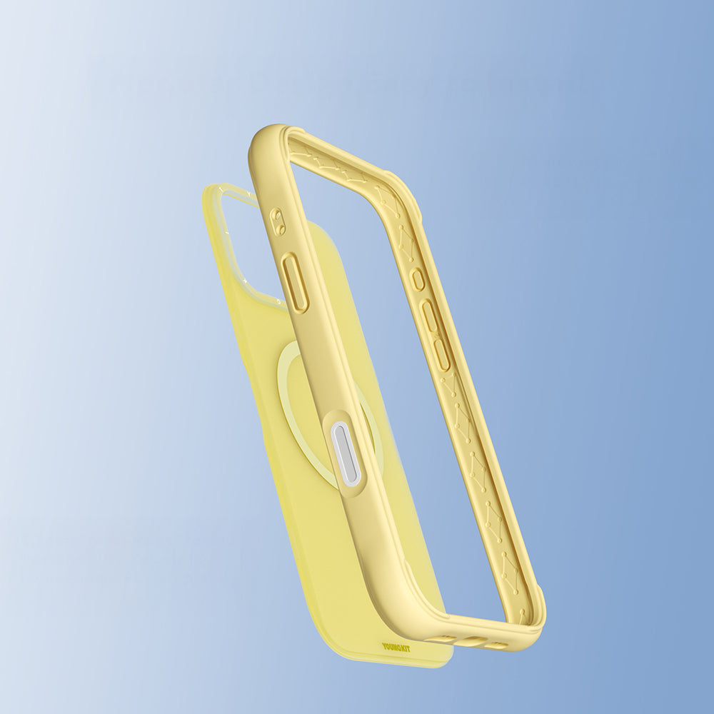 Youngkit Macaroon Serisi iPhone 16 Pro Max Kılıf M-safe Şarj Özellikli Telefon Kılıfı