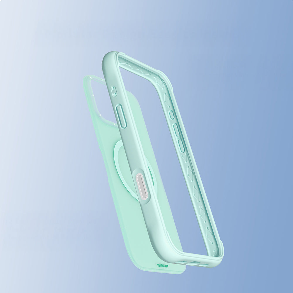 Youngkit Macaroon Serisi iPhone 16 Pro Max Kılıf M-safe Şarj Özellikli Telefon Kılıfı