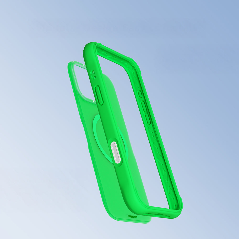 Youngkit Macaroon Serisi iPhone 16 Pro Max Kılıf M-safe Şarj Özellikli Telefon Kılıfı