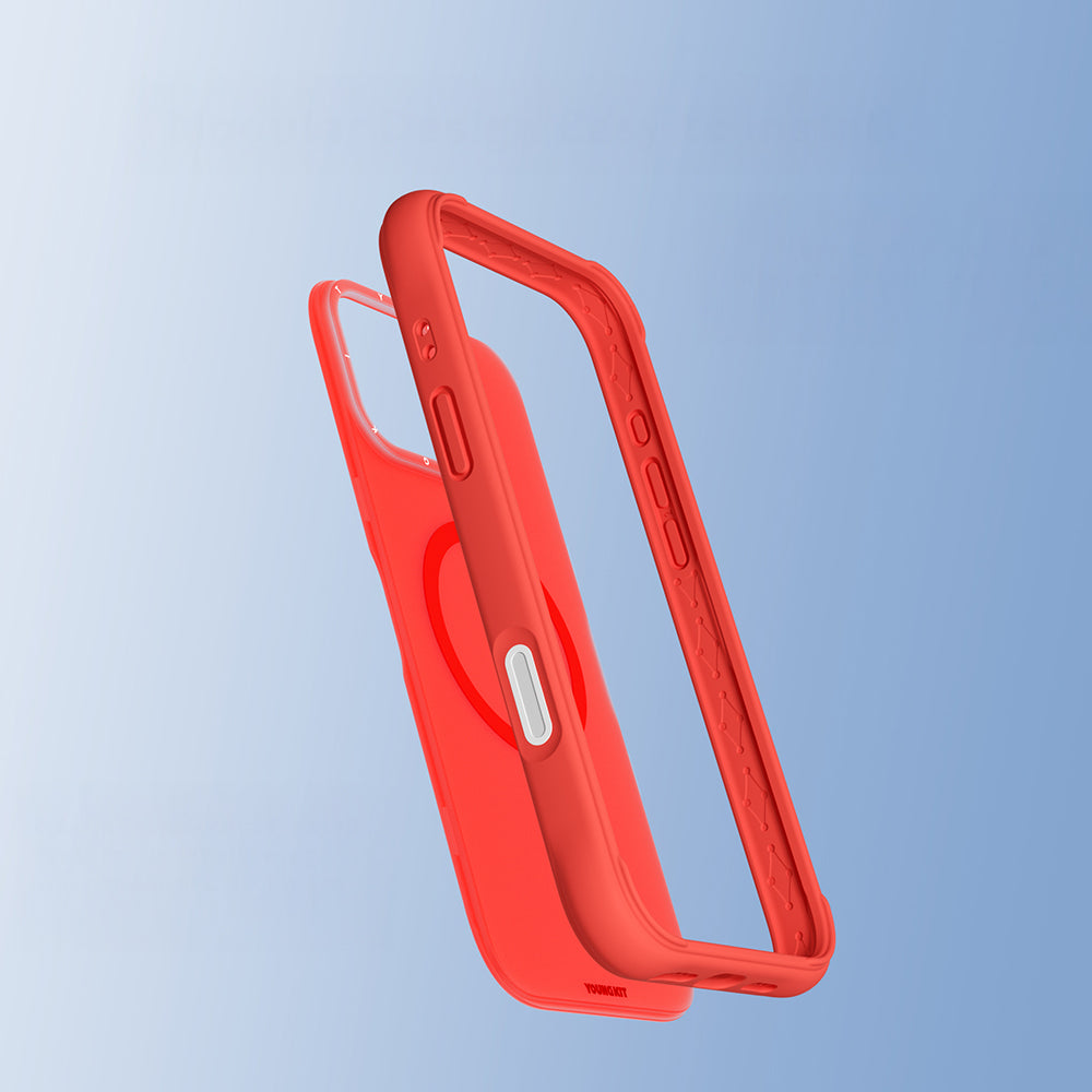 Youngkit Macaroon Serisi iPhone 16 Pro Max Kılıf M-safe Şarj Özellikli Telefon Kılıfı