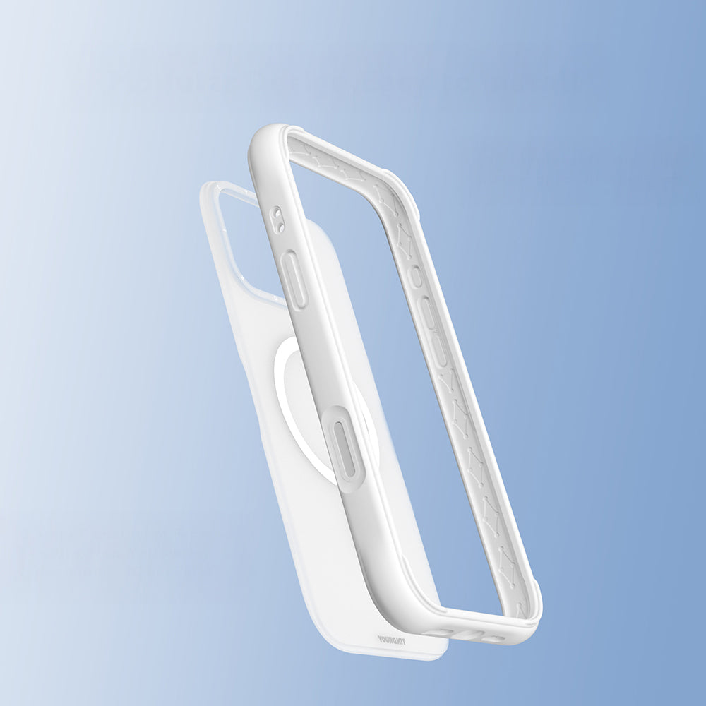 Youngkit Macaroon Serisi iPhone 16 Pro Max Kılıf M-safe Şarj Özellikli Telefon Kılıfı