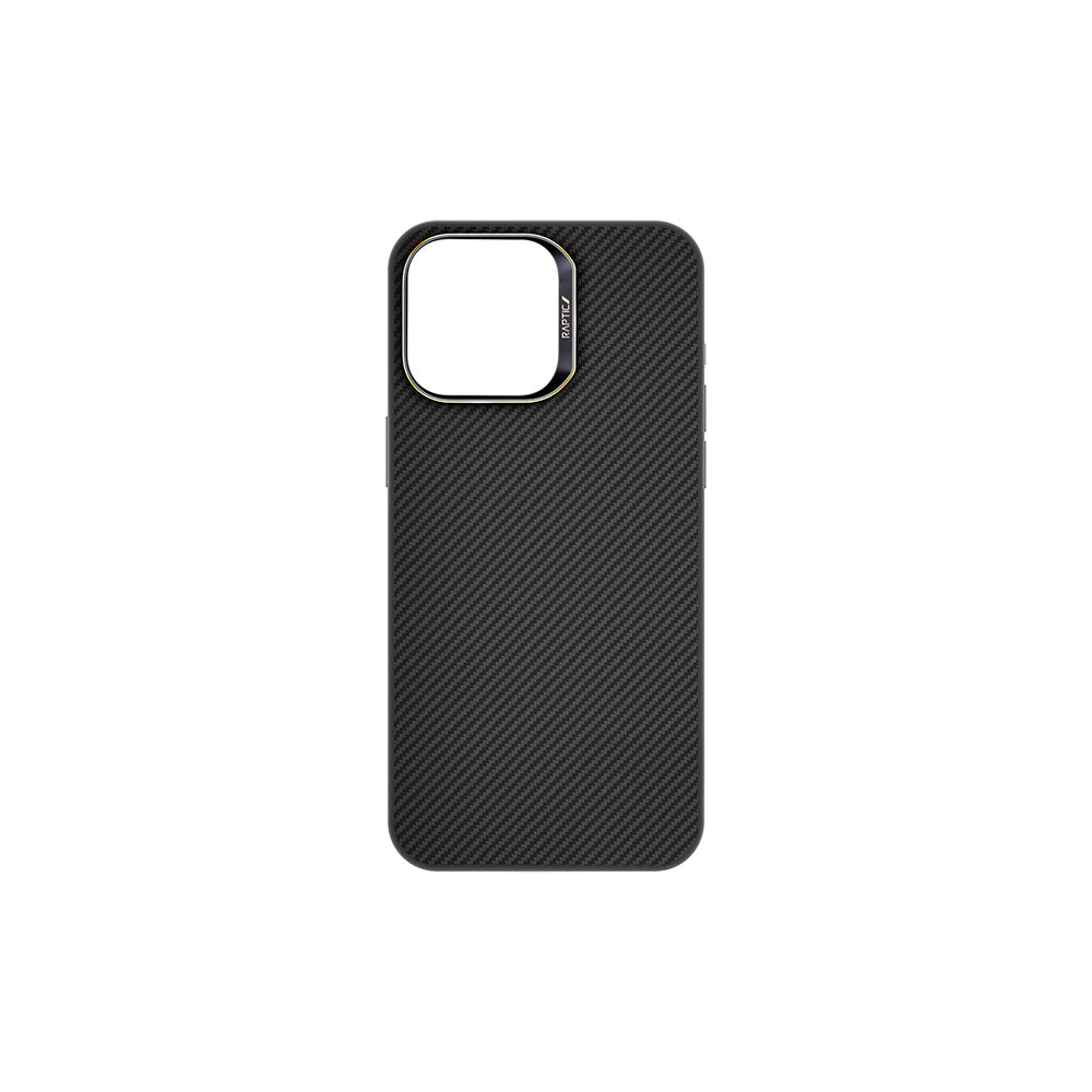 Raptic Aramid Fiber Serisi iPhone 16 Pro Max M-safe Şarj Özellikli 600D Metal Kamera Çerçeveli Kılıf
