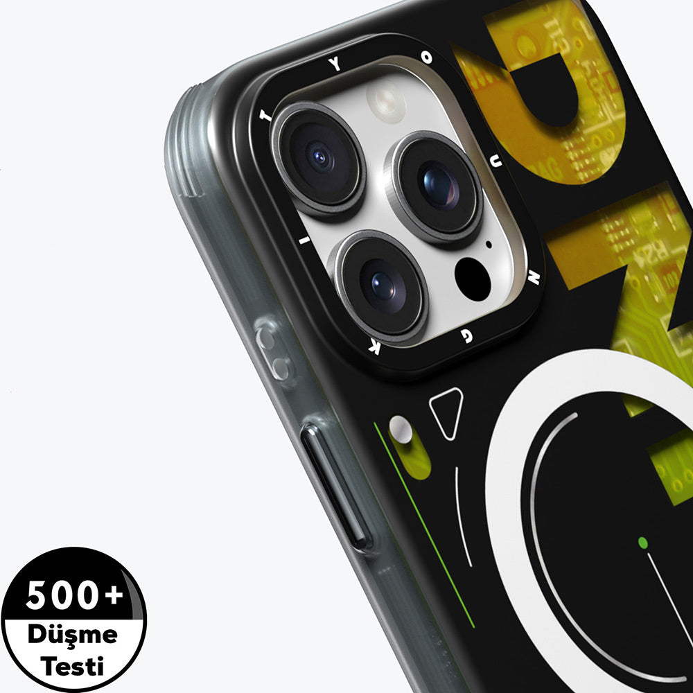 Youngkit Future Serisi iPhone 16 Pro Max M-safe Şarj Özellikli Airbagli Çift Katmanlı Kılıf