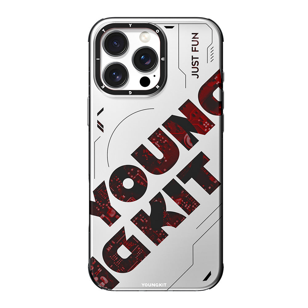 Youngkit Future Serisi iPhone 16 Pro Max M-safe Şarj Özellikli Airbagli Çift Katmanlı Kılıf