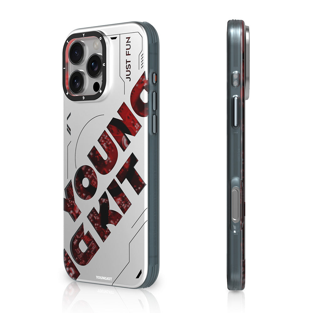 Youngkit Future Serisi iPhone 16 Pro Max M-safe Şarj Özellikli Airbagli Çift Katmanlı Kılıf