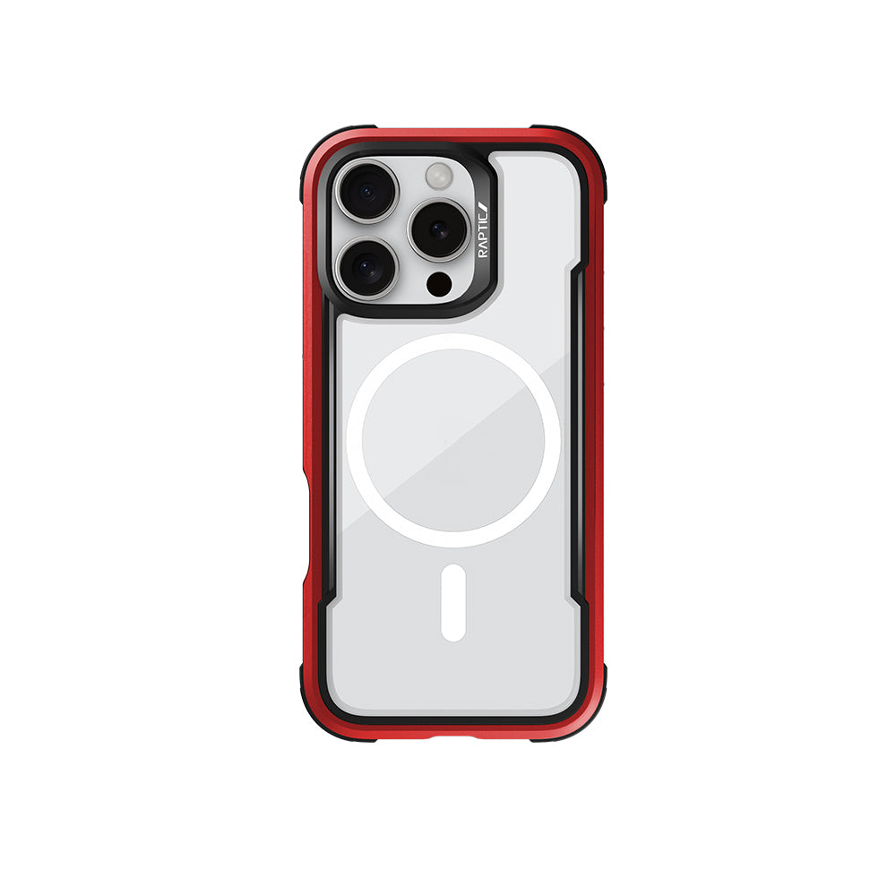 Airbagli Raptic Shield Serisi iPhone 16 Pro Max M-safe Şarj Özellikli Şeffaf Arka Yüzey Kılıf