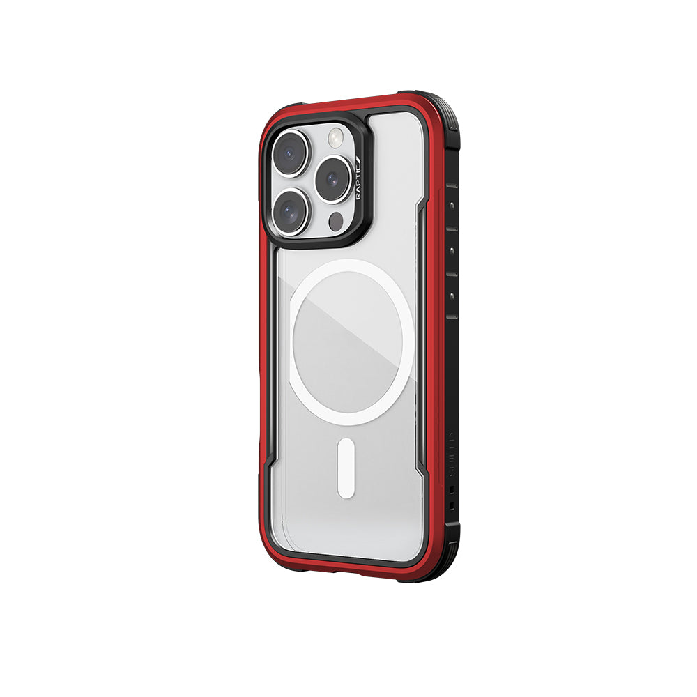Airbagli Raptic Shield Serisi iPhone 16 Pro Max M-safe Şarj Özellikli Şeffaf Arka Yüzey Kılıf