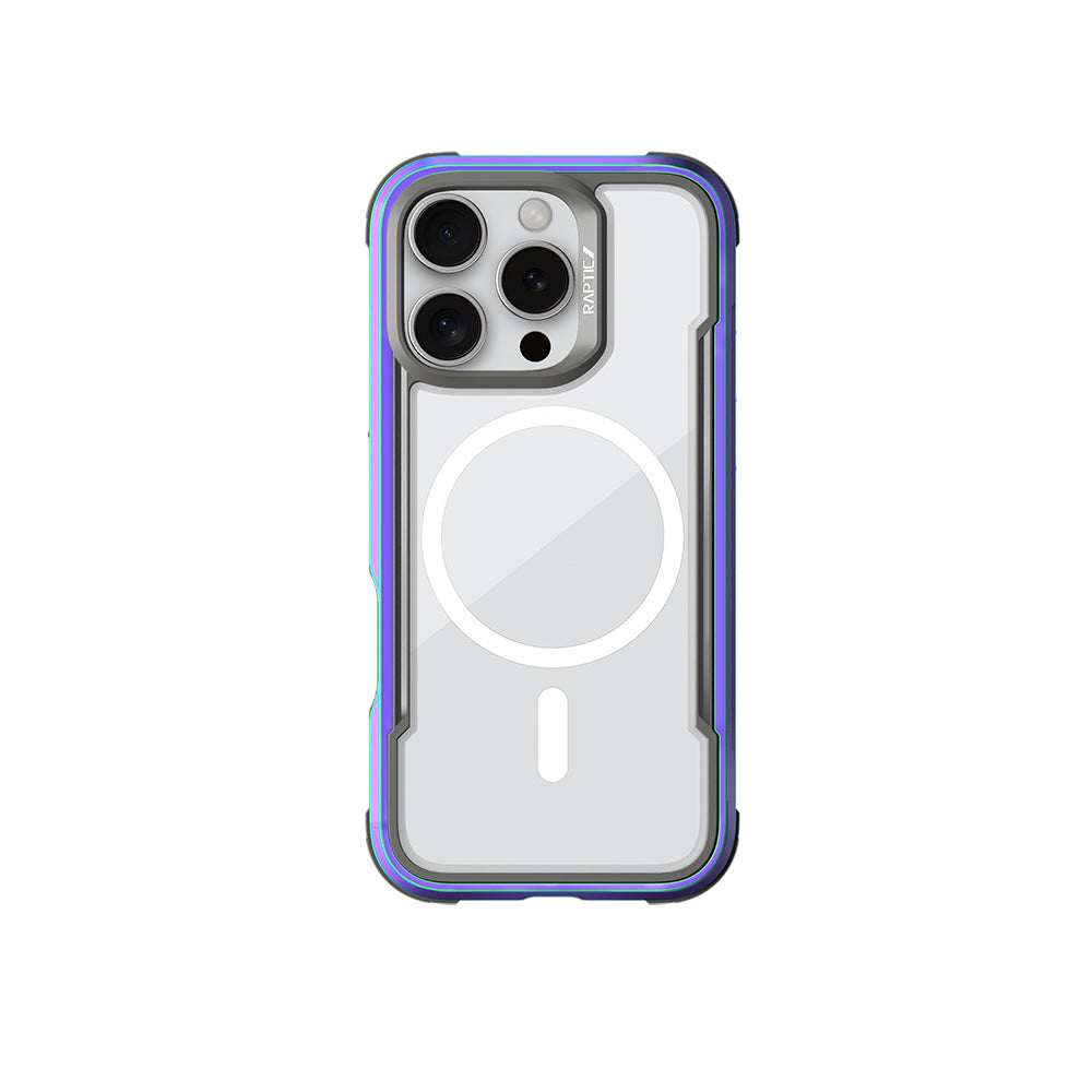 Airbagli Raptic Shield Serisi iPhone 16 Pro Max M-safe Şarj Özellikli Şeffaf Arka Yüzey Kılıf