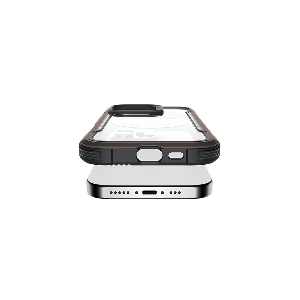 Airbagli Raptic Shield Serisi iPhone 16 Pro Max M-safe Şarj Özellikli Şeffaf Arka Yüzey Kılıf