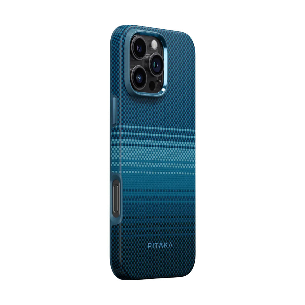 Pitaka Military-Grade Sunset-Moonrise Serisi iPhone 16 Pro Max M-safe Şarj Özellikli Aramid Fiber Moonrise Kılıf