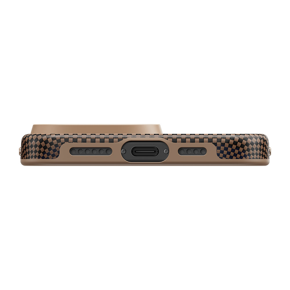 Pitaka Military-Grade Sunset-Moonrise Serisi iPhone 16 Pro Max M-safe Şarj Özellikli Aramid Fiber Sunset Kılıf