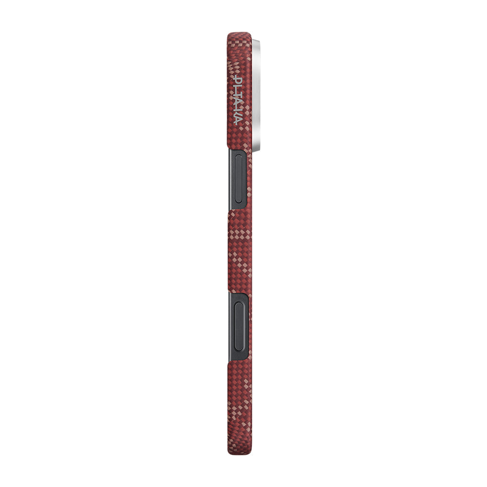 Pitaka Tactile Woven Monogram Serisi iPhone 16 Pro Max M-safe Şarj Özellikli Aramid Fiber Kılıf