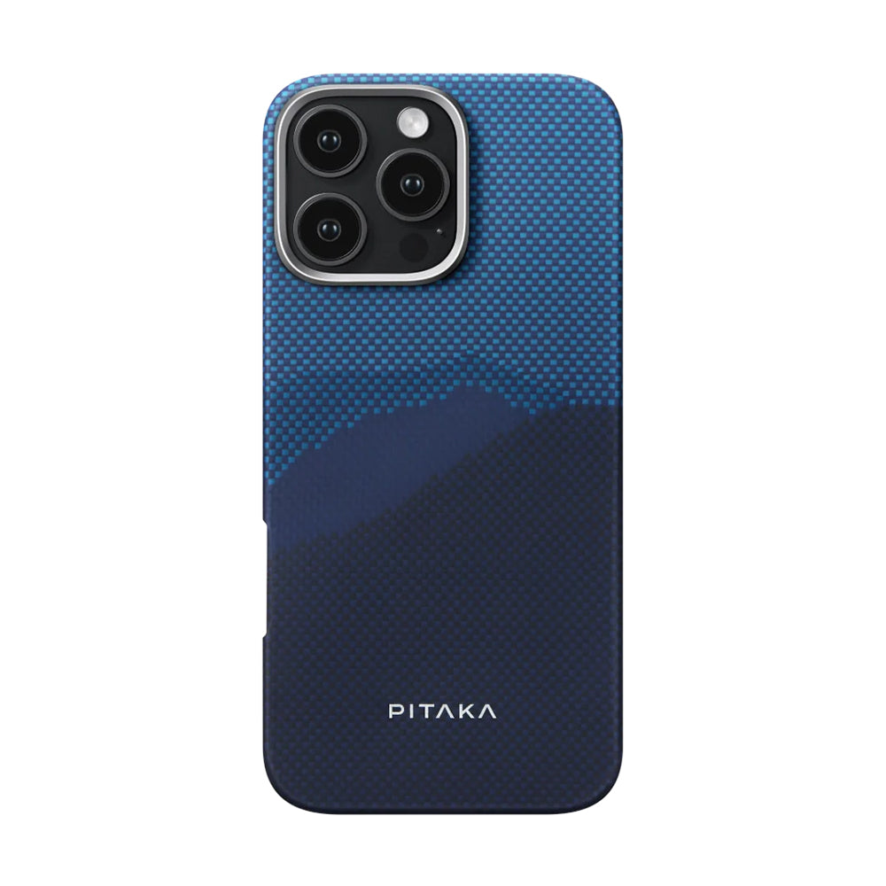 Pitaka Tactile Woven Starpeak Serisi iPhone 16 Pro Max M-safe Şarj Özellikli Aramid Fiber Over The Horizon Kılıf
