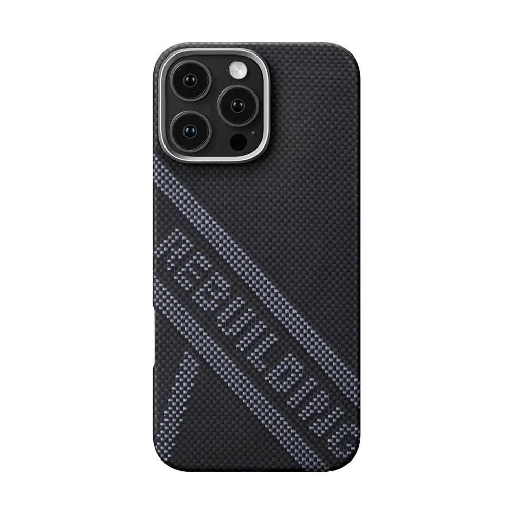 Pitaka Tactile Woven Rebuilding Serisi iPhone 16 Pro Max M-safe Şarj Özellikli Aramid Fiber Re-TROS Tasarımlı Kılıf