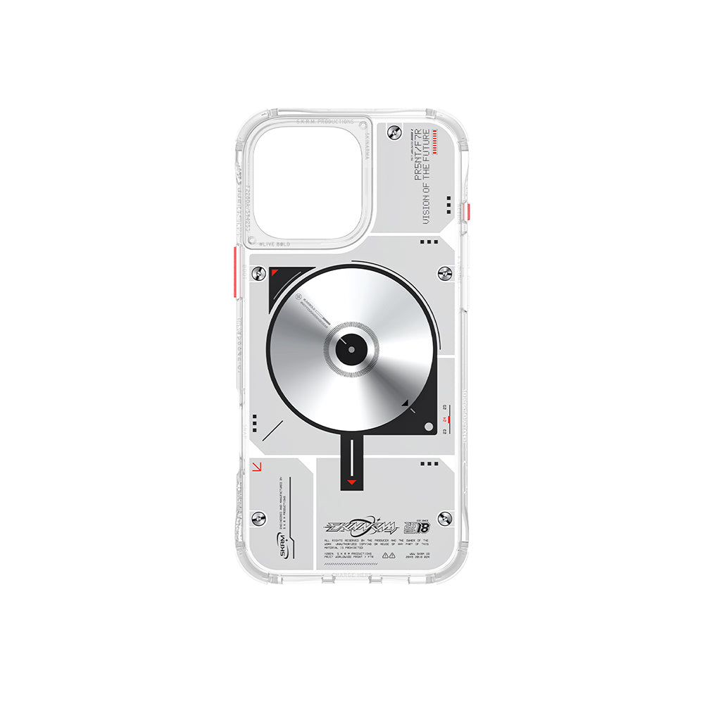 Skinarma Nova iPhone 16 Pro Max M-safe Şarj Özellikli Disk Desenli Airbag Tasarımlı Kılıf