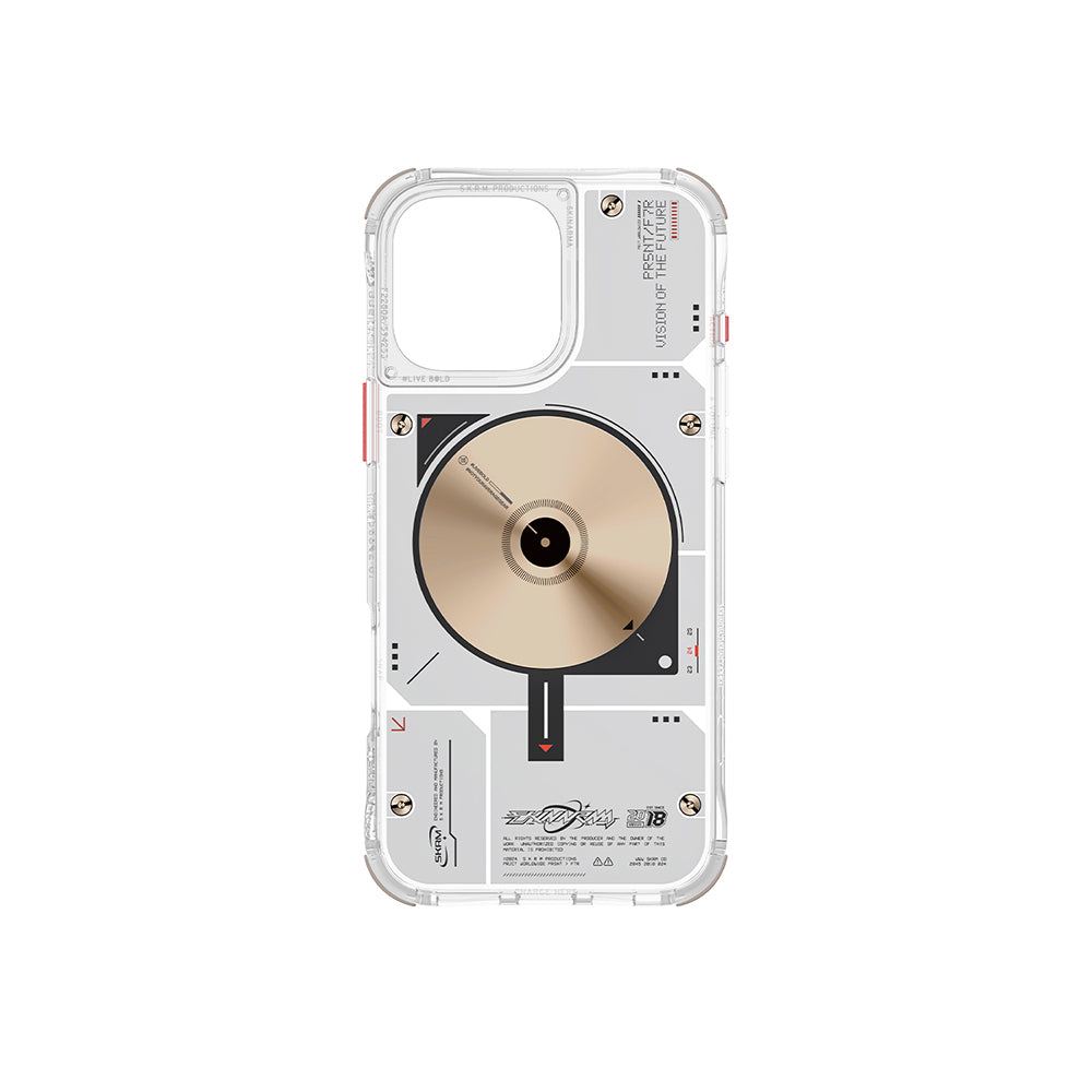 Skinarma Nova iPhone 16 Pro Max M-safe Şarj Özellikli Disk Desenli Airbag Tasarımlı Kılıf