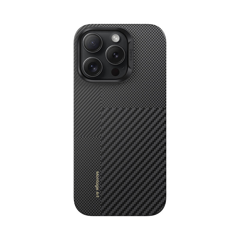 Benks Montage ArmorAir iPhone 16 Pro Max M-safe Şarj Özellikli Karbon Fiber Kevlar Kılıf