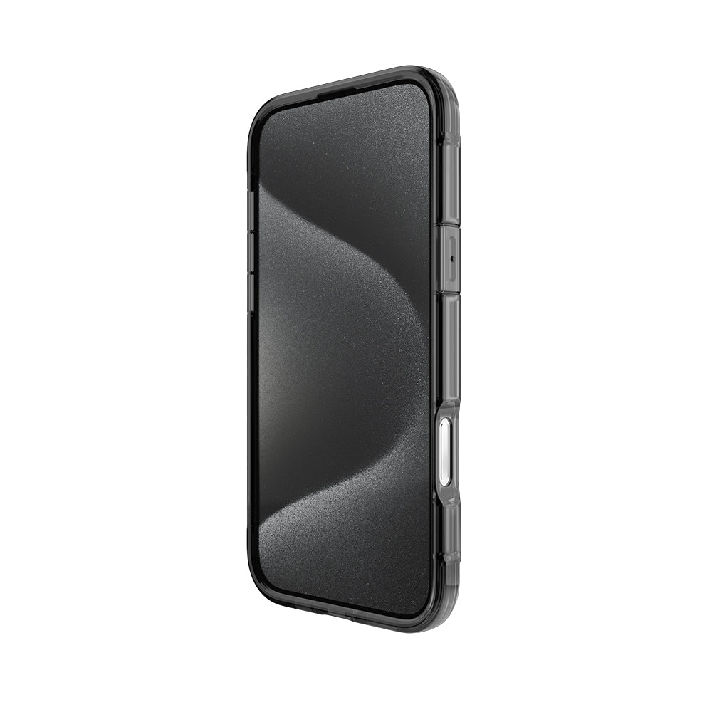 Raptic Air Serisi iPhone 16 Pro Max Kılıf M-safe Şarj Özellikli Airbag Tasarımlı Metal Köşelikli Şeffaf Kılıf