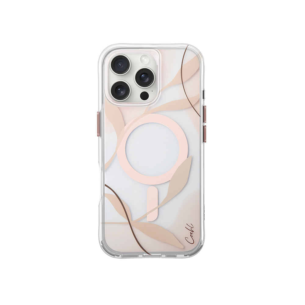 Coehl Verdure iPhone 16 Pro Max M-safe Şarj Özellikli Şeffaf Arka Yüzey Kılıf