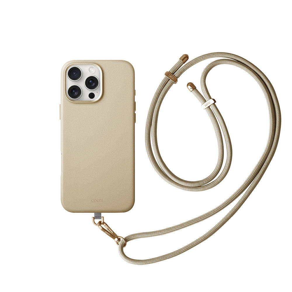 Coehl Muse iPhone 16 Pro Max M-safe Şarj Özellikli Soft Arka Yüzey Askı İpli Kılıf