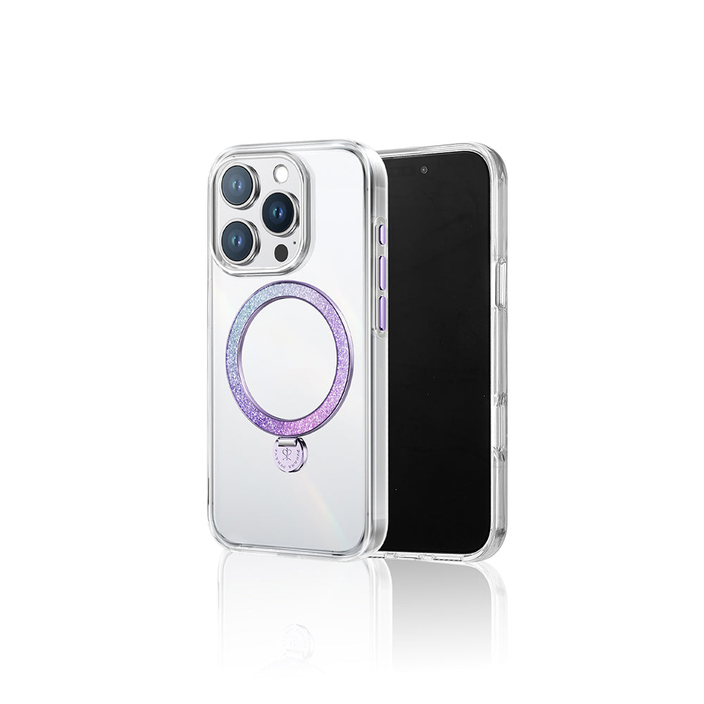 Pynana Dancing Streamer Serisi iPhone 16 Pro Max M-safe Şarj Özellikli Standlı Kılıf