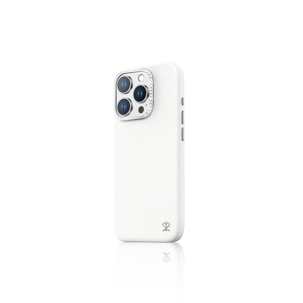 Pynana Starry Serisi iPhone 16 Pro Max M-safe Şarj Özellikli Suni Deri Tasarımlı Telefon Kılıfı