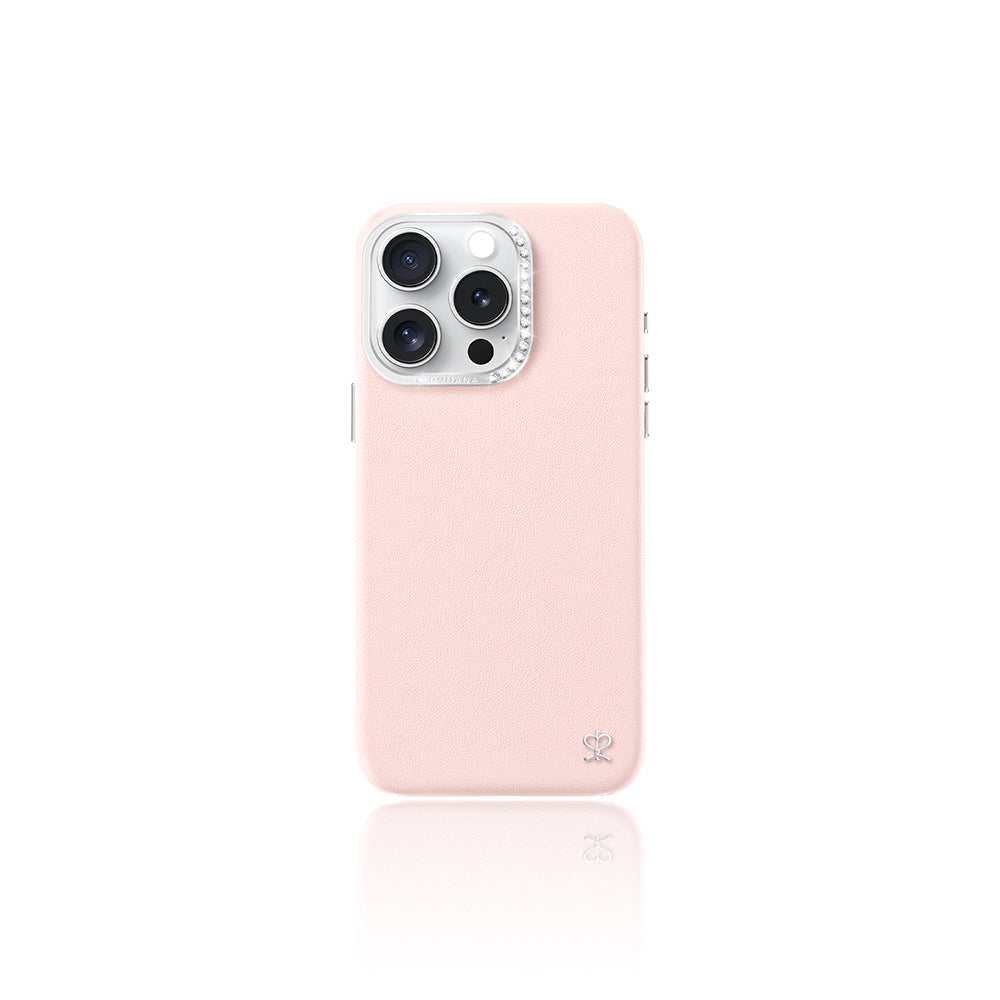 Pynana Starry Serisi iPhone 16 Pro Max M-safe Şarj Özellikli Suni Deri Tasarımlı Telefon Kılıfı