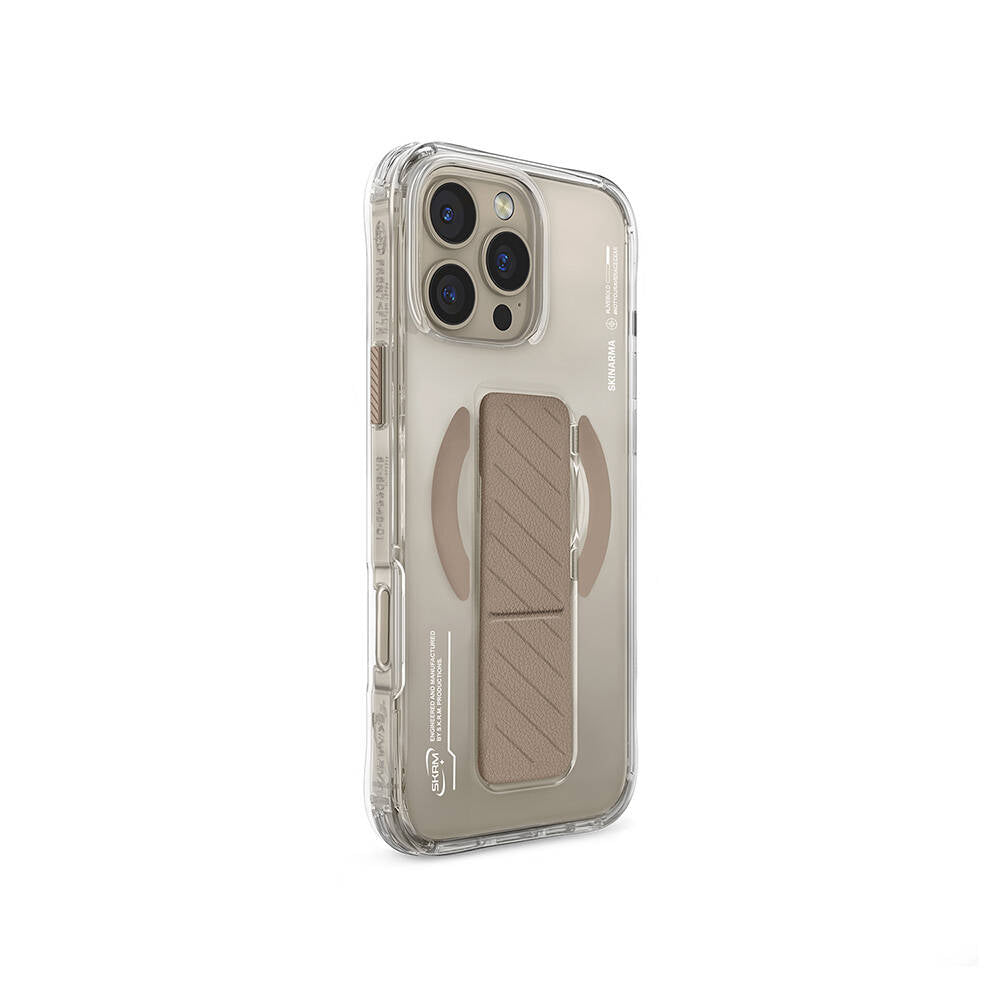 Skinarma Axon iPhone 16 Pro Max M-safe Şarj Özellikli Teknoloji Desenli Standlı Kılıf
