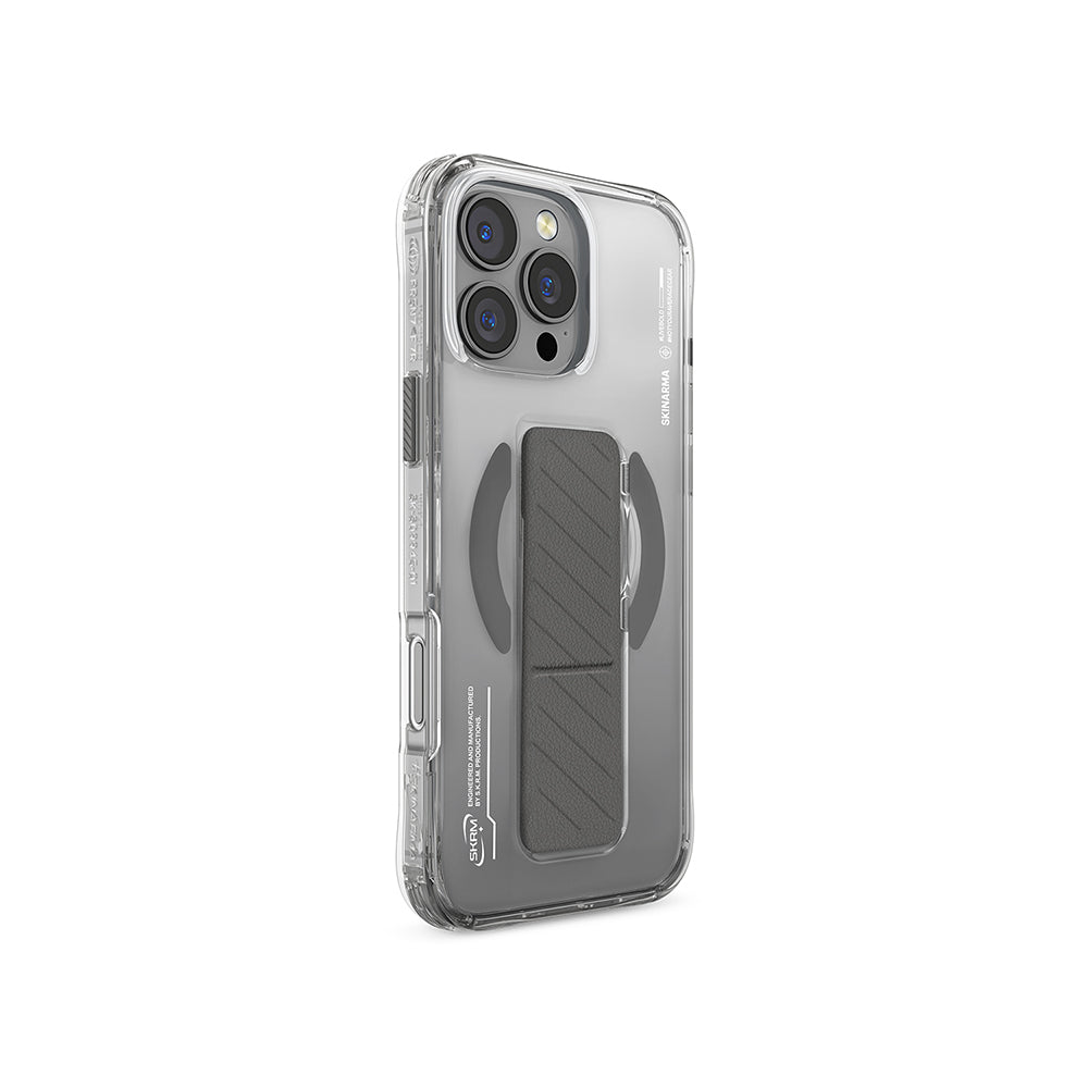 Skinarma Axon iPhone 16 Pro Max M-safe Şarj Özellikli Teknoloji Desenli Standlı Kılıf