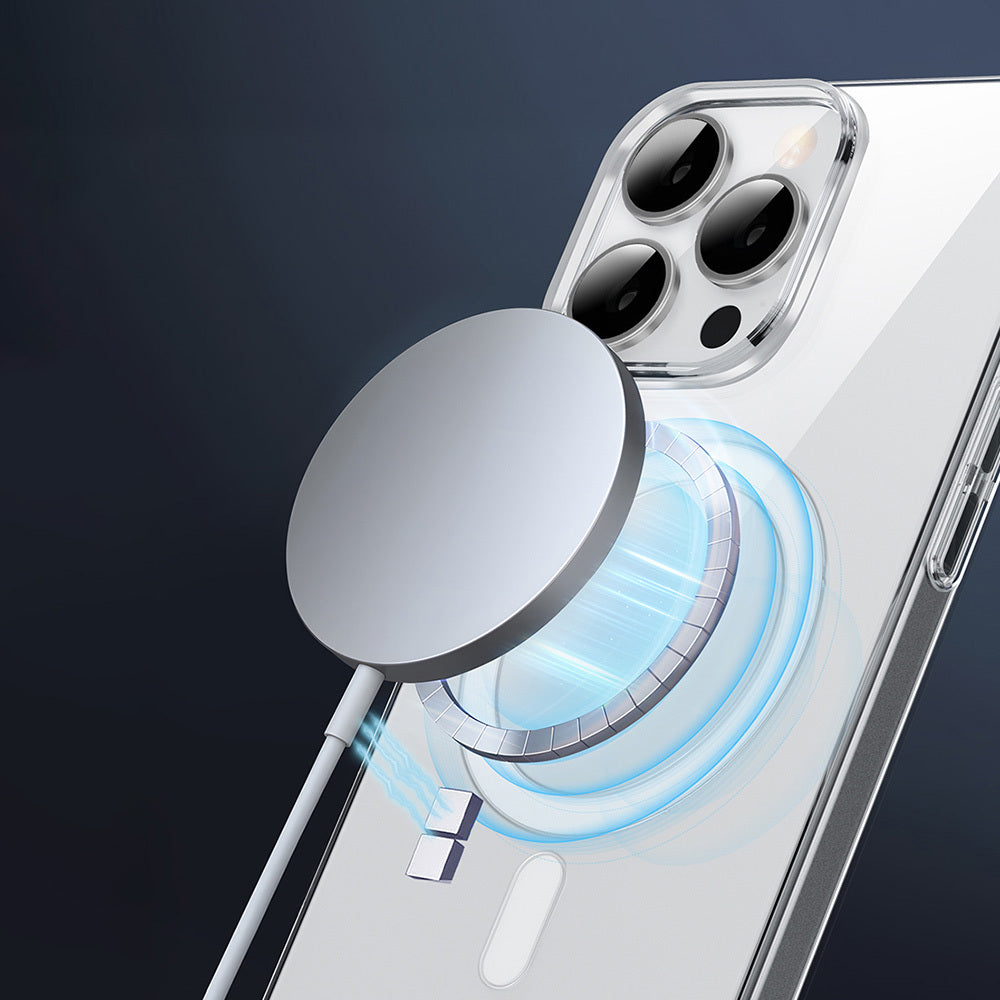 Wiwu YXK-207 iPhone 16 Pro Max M-safe Şarj Özellikli Invisible Pro Sert PC Kılıf