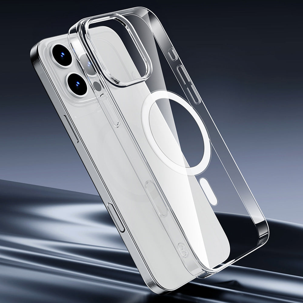 Wiwu YXK-207 iPhone 16 Pro Max M-safe Şarj Özellikli Invisible Pro Sert PC Kılıf