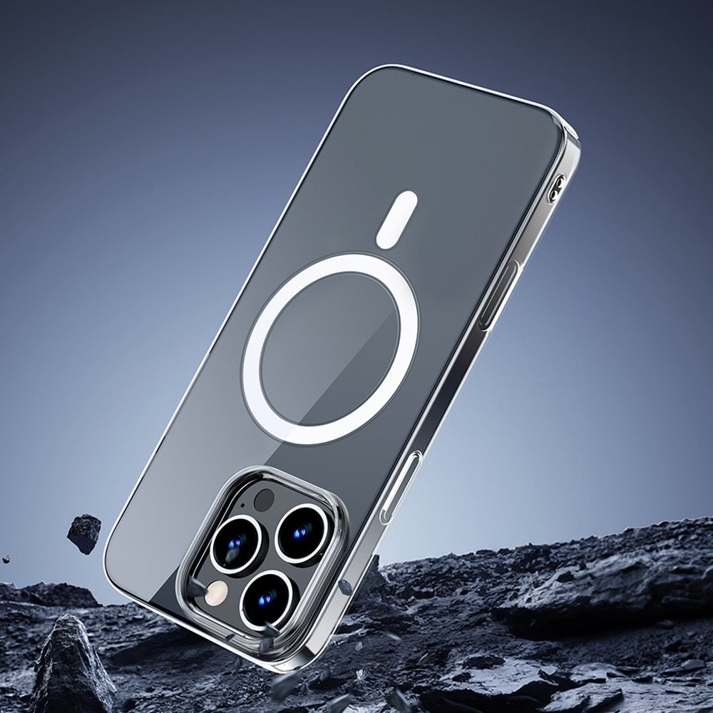 Wiwu YXK-207 iPhone 16 Pro Max M-safe Şarj Özellikli Invisible Pro Sert PC Kılıf
