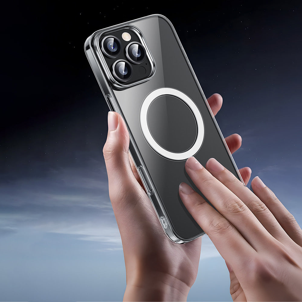 Wiwu YXK-207 iPhone 16 Pro Max M-safe Şarj Özellikli Invisible Pro Sert PC Kılıf