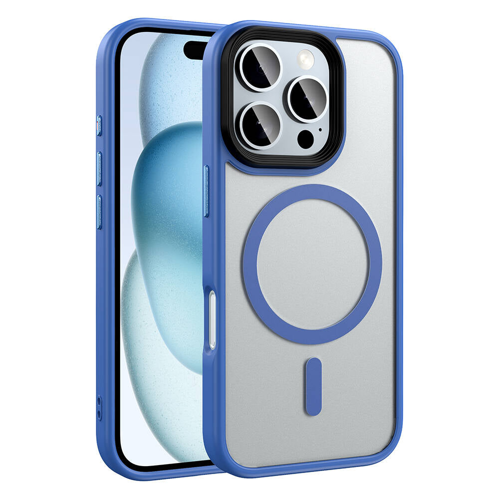 Cepax Matte Magsefe iPhone 16 Pro Mat Arka Yüzey Kablosuz Şarj Özellikli Magsafe Telefon Kılıfı