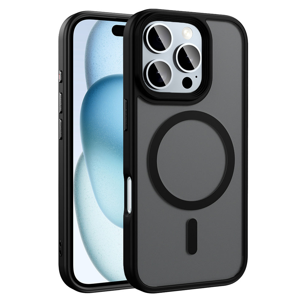 Cepax Matte Magsafe iPhone 16 Pro Max Mat Arka Yüzey Kablosuz Şarj Özellikli Telefon Kılıfı - 1