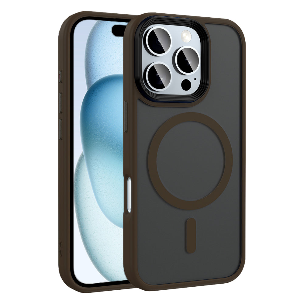 Cepax Matte Magsefe iPhone 16 Pro Mat Arka Yüzey Kablosuz Şarj Özellikli Magsafe Telefon Kılıfı