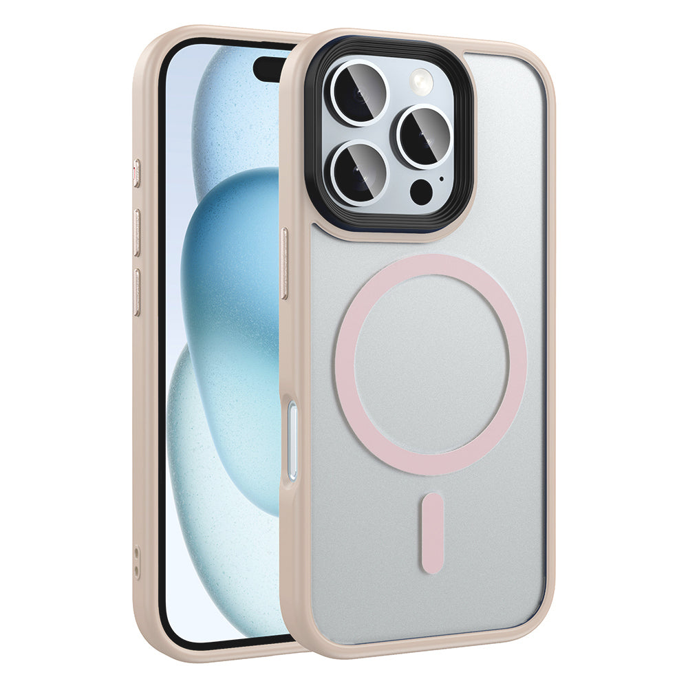 Cepax Matte Magsefe iPhone 16 Pro Mat Arka Yüzey Kablosuz Şarj Özellikli Magsafe Telefon Kılıfı