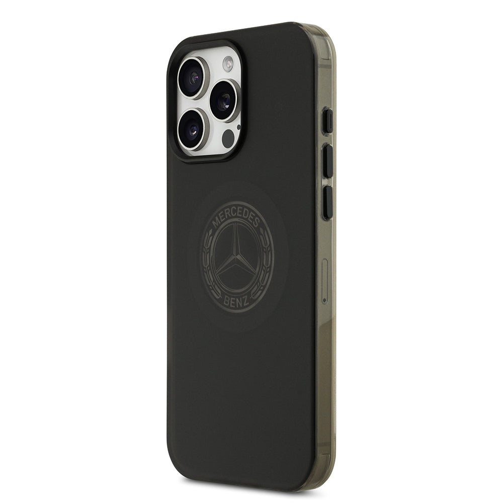 Mercedes Benz iPhone 16 Pro Max Orjinal Lisanslı M-safe Şarj Özellikli Buzlu PC Nostaljik Yıldız Dizayn Kılıf