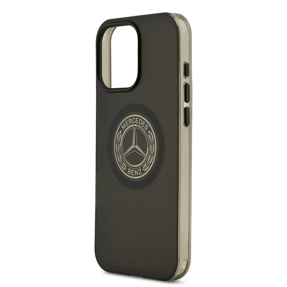 Mercedes Benz iPhone 16 Pro Max Orjinal Lisanslı M-safe Şarj Özellikli Buzlu PC Nostaljik Yıldız Dizayn Kılıf