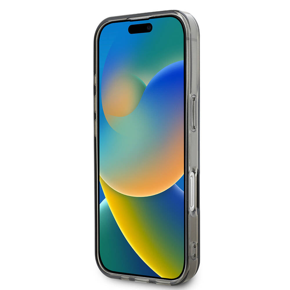 Mercedes Benz iPhone 16 Pro Max Orjinal Lisanslı M-safe Şarj Özellikli Saydam Yüzey Silver Ring Kılıf