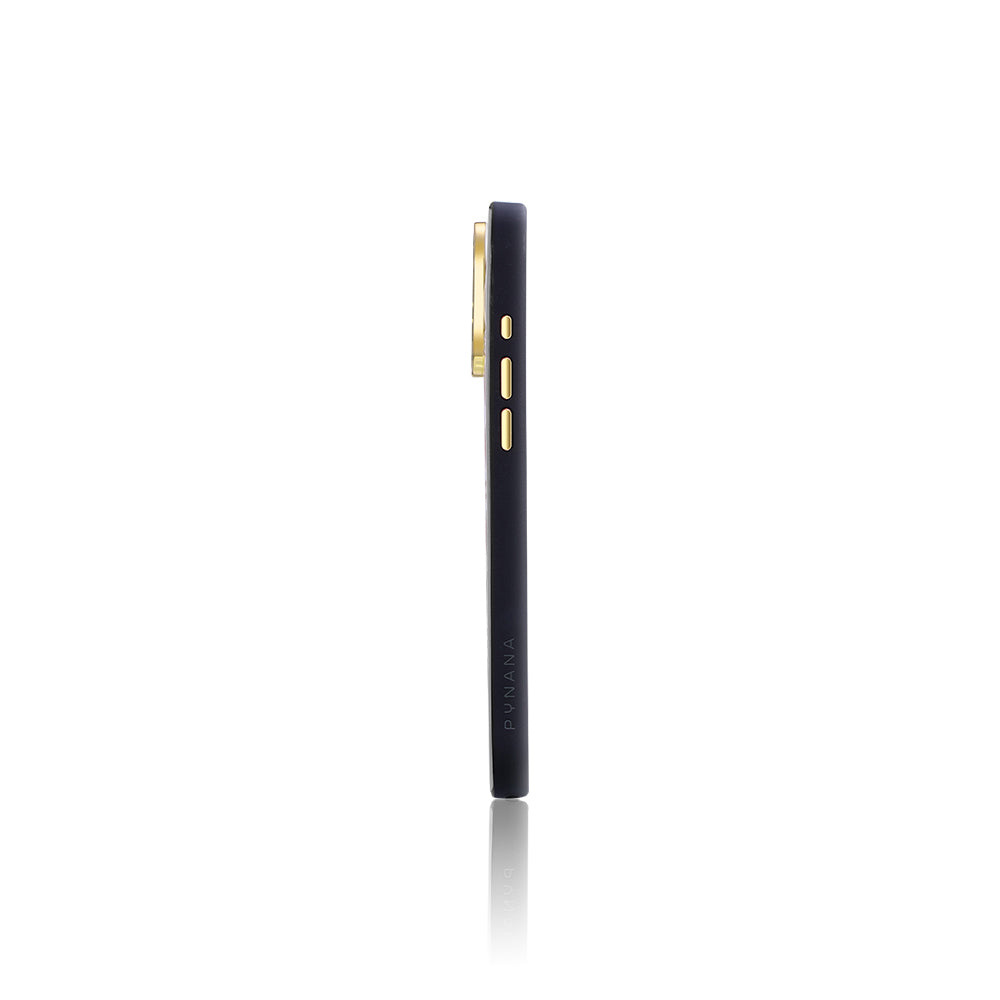Pynana Metal Diamond Serisi iPhone 16 Pro Max Parlak Arka Yüzeyli Kabartma Tasarımlı Kapitone Kılıf
