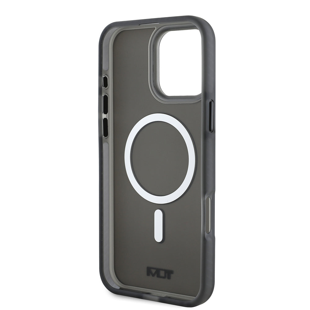 TUMI iPhone 16 Pro Max Orjinal Lisanslı M-safe Şarj Özellikli Airbagli Buzlu Transparan Kılıf