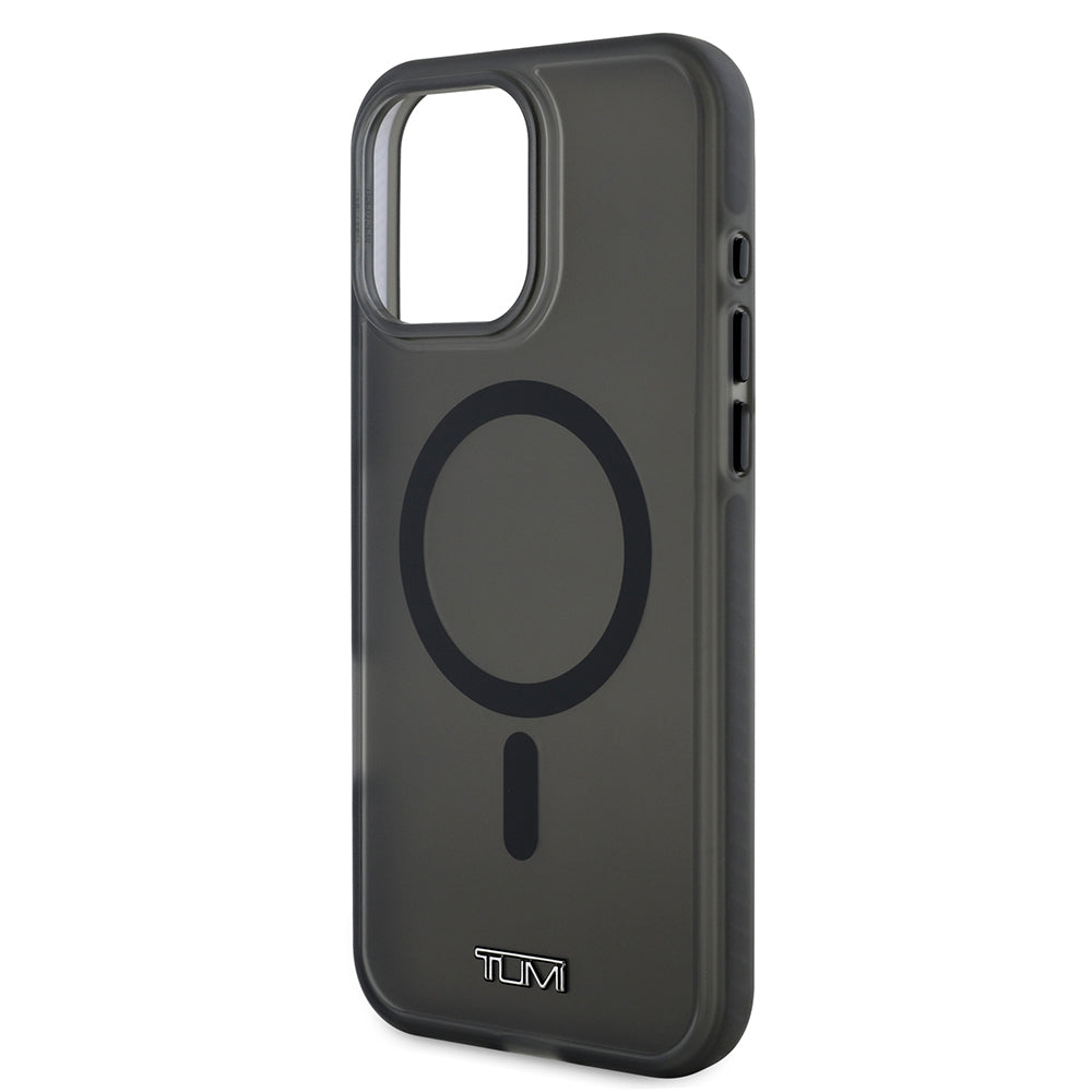 TUMI iPhone 16 Pro Max Orjinal Lisanslı M-safe Şarj Özellikli Airbagli Buzlu Transparan Kılıf