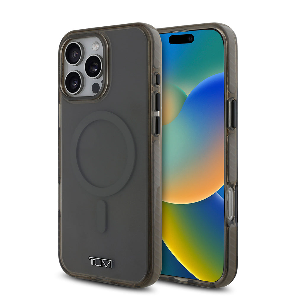 TUMI iPhone 16 Pro Max Orjinal Lisanslı M-safe Şarj Özellikli Airbagli Transparan Kılıf