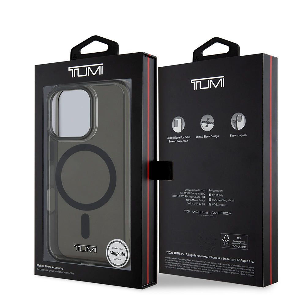 TUMI iPhone 16 Pro Max Orjinal Lisanslı M-safe Şarj Özellikli Airbagli Transparan Kılıf