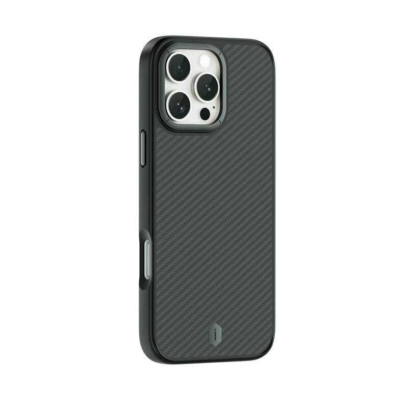 Wiwu DCC-205 iPhone 16 Pro Max M-safe Şarj Özellikli Aramid Fiber Tasarım Kevlar Kılıf