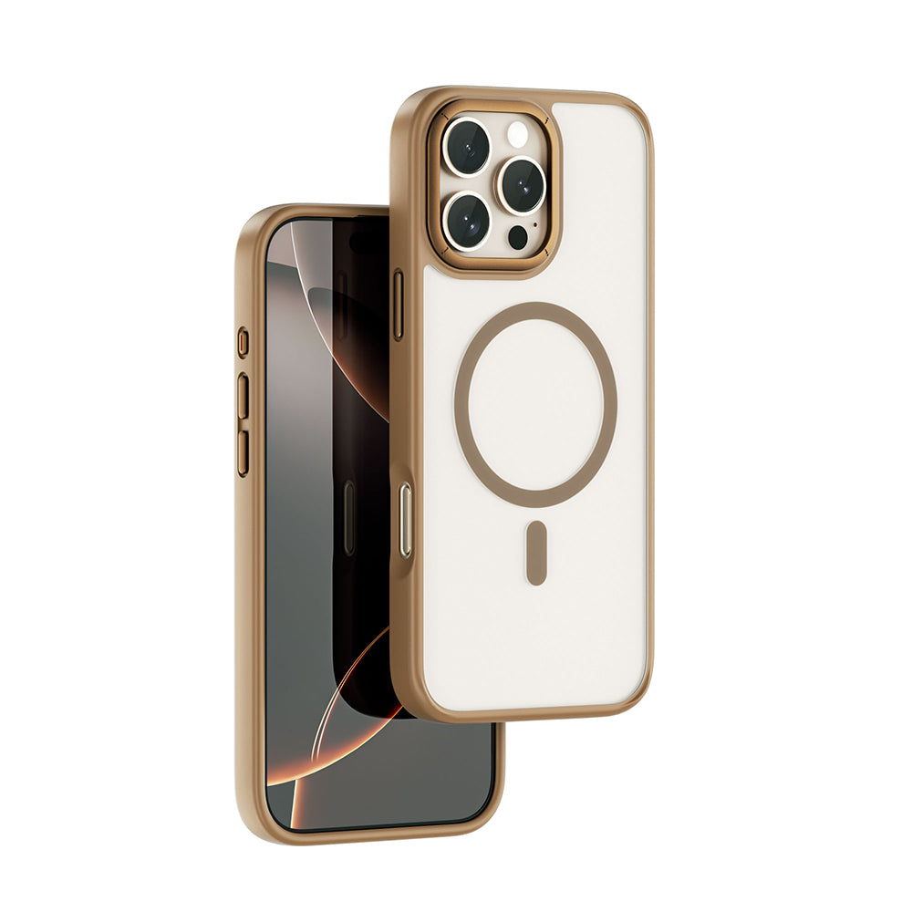Wiwu FGG-012 ArmorPro Serisi iPhone 16 Pro Max M-safe Şarj Özellikli Parmak İzi Bırakmayan Kılıf