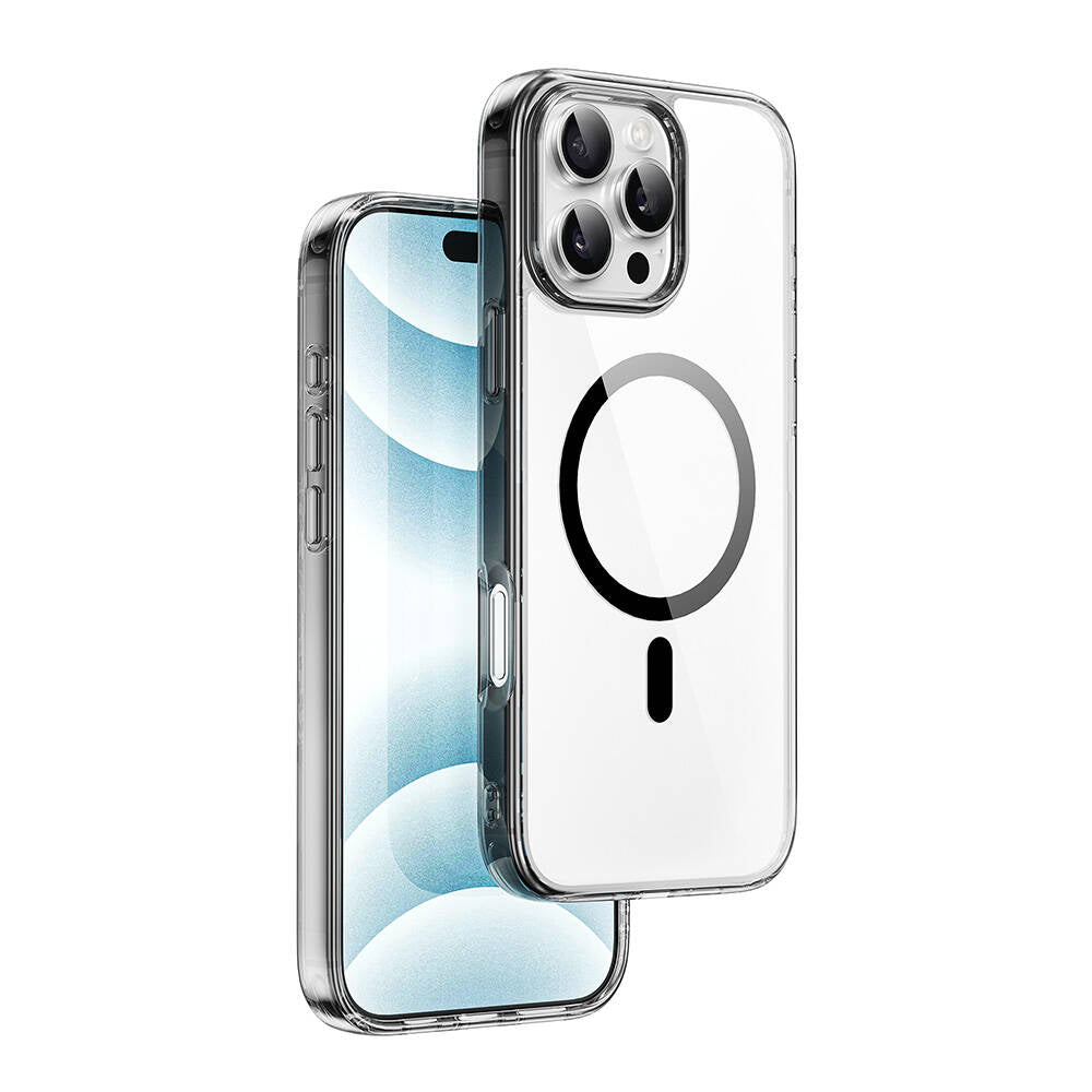 Wiwu MCC-101 iShield Pro Serisi iPhone 16 Pro Max M-safe Şarj Özellikli Crystal Sert PC Kılıf